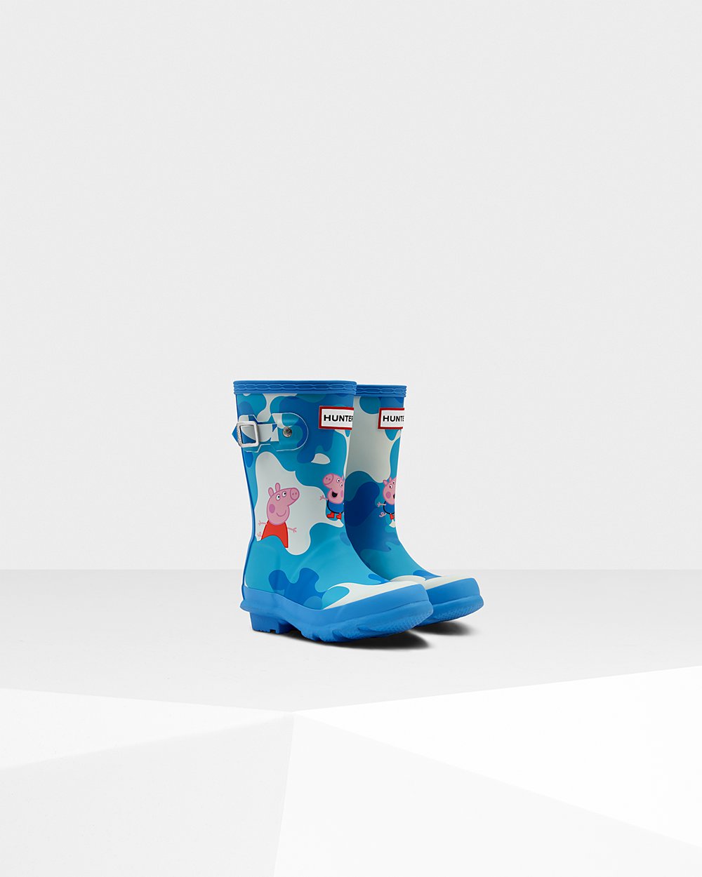 Hunter Original Little Peppa Pig Rain Boots - Cheap Online Kids Blue - ULQJIA724